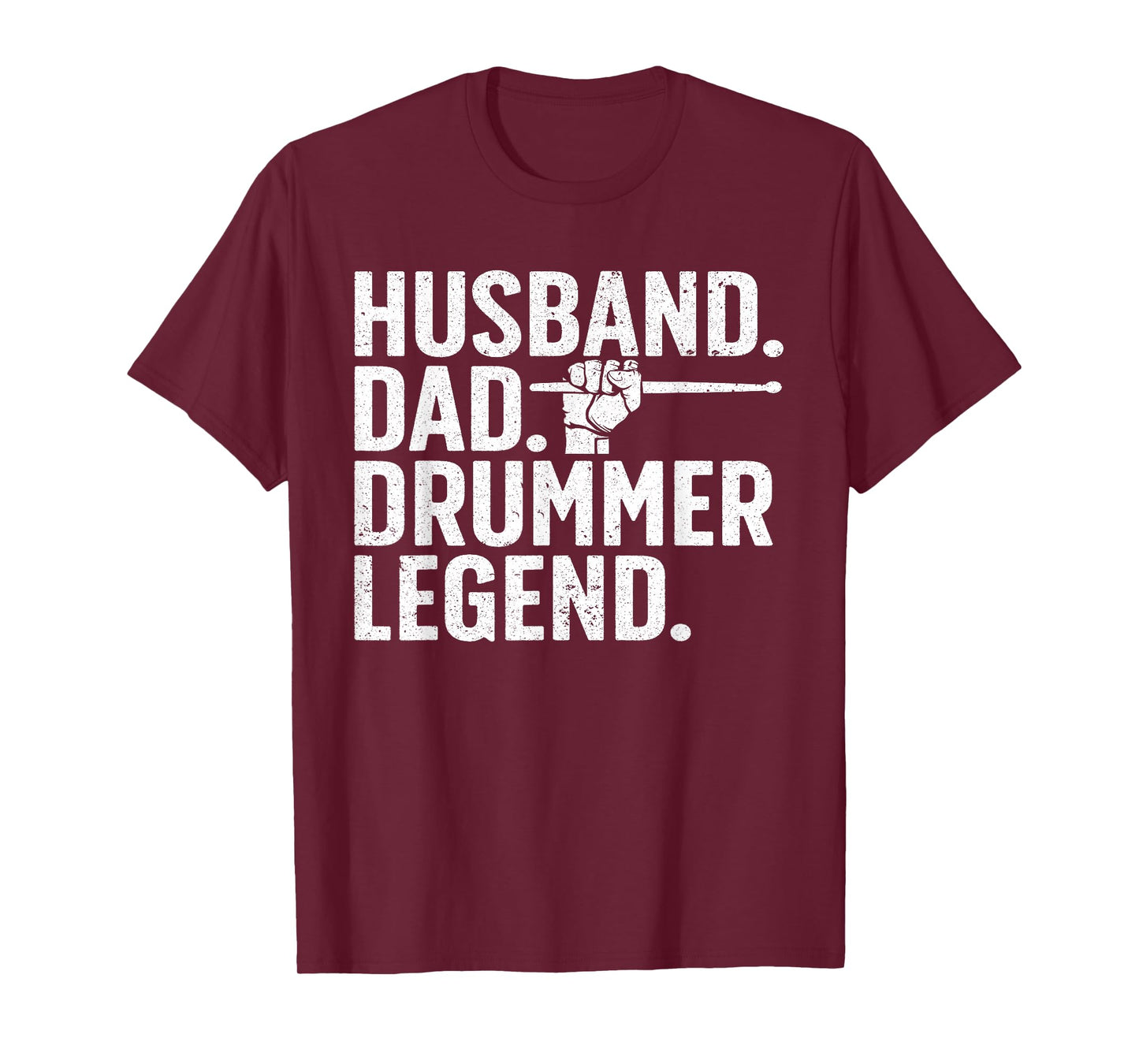 Best Drummer for Men Dad Husband Drumming Sticks Set Novelty T-Shirt