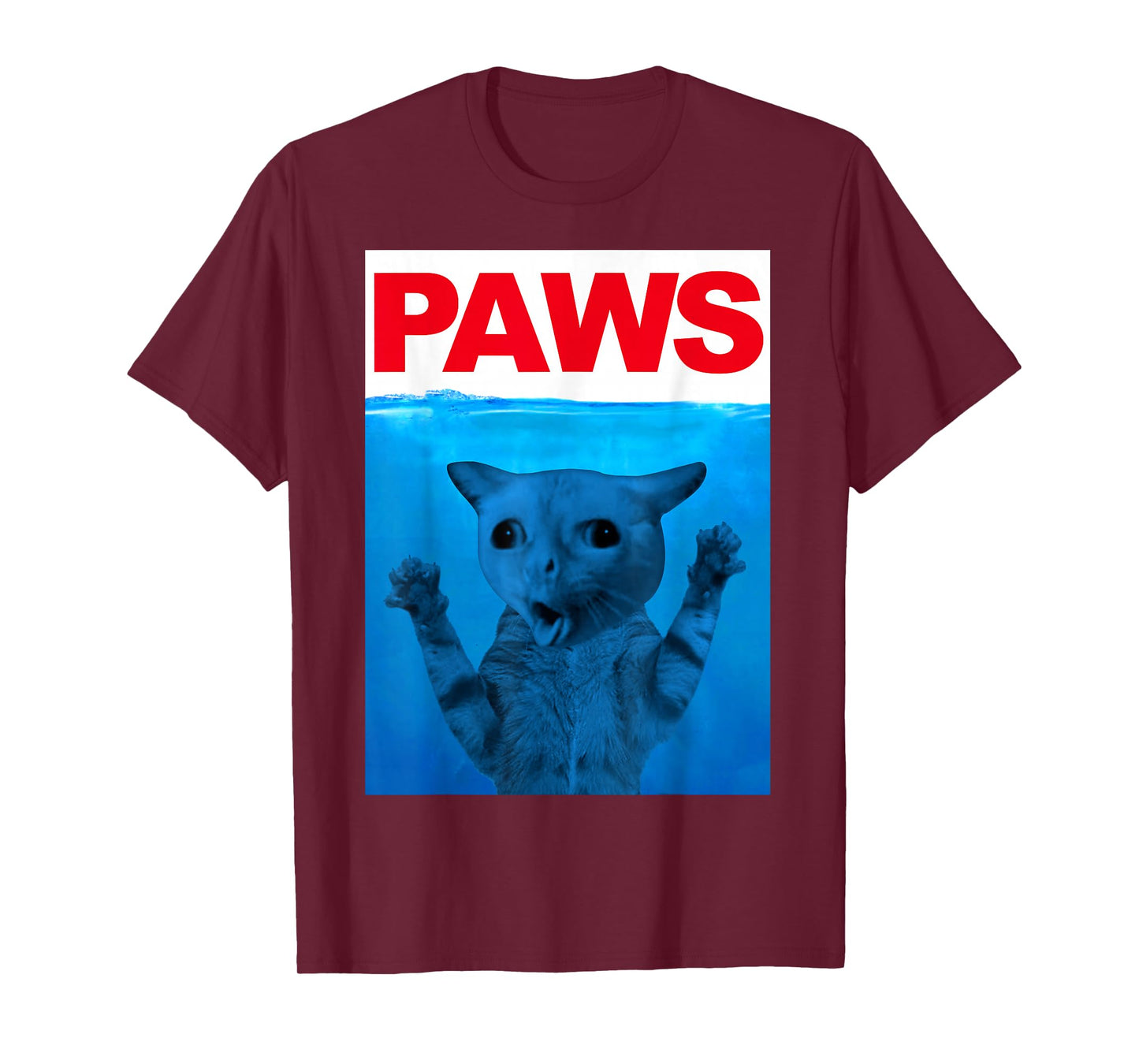 Paws Cat Meme Humor Funny Kitty Lover Funny Cats Dads Mom T-Shirt