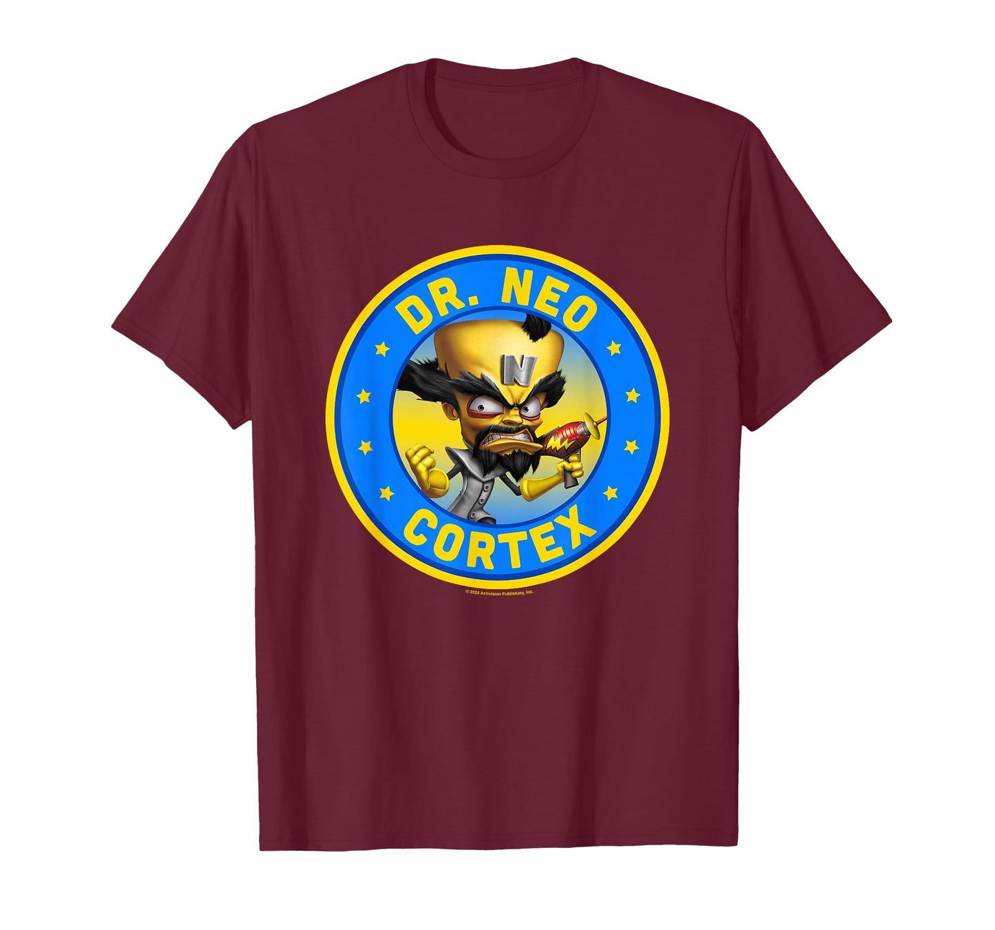 Crash Bandicoot Dr. Neo Cortex Star Spangled Logo T-Shirt