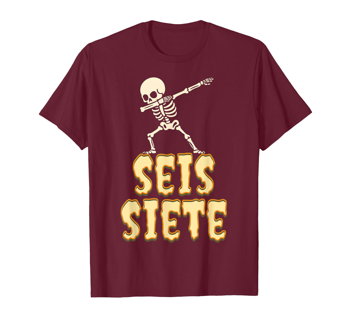SEIS Siete Spanish Halloween 67 Boys Kids Six Seven Espanol T-Shirt