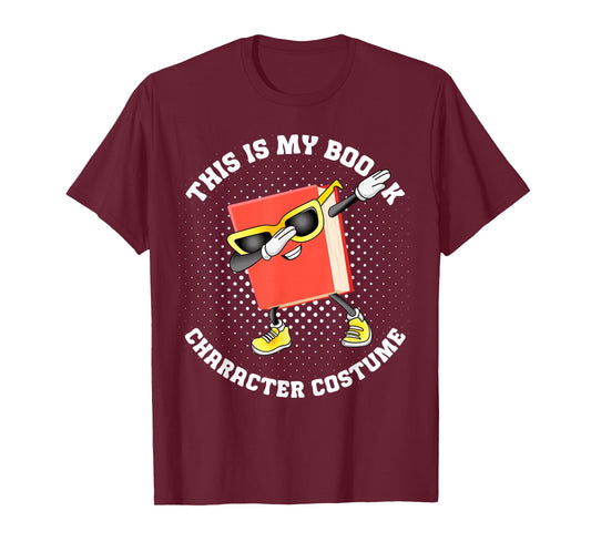 This is My Book Character Costume-Funny Dabbing Book Kids T-Shirt