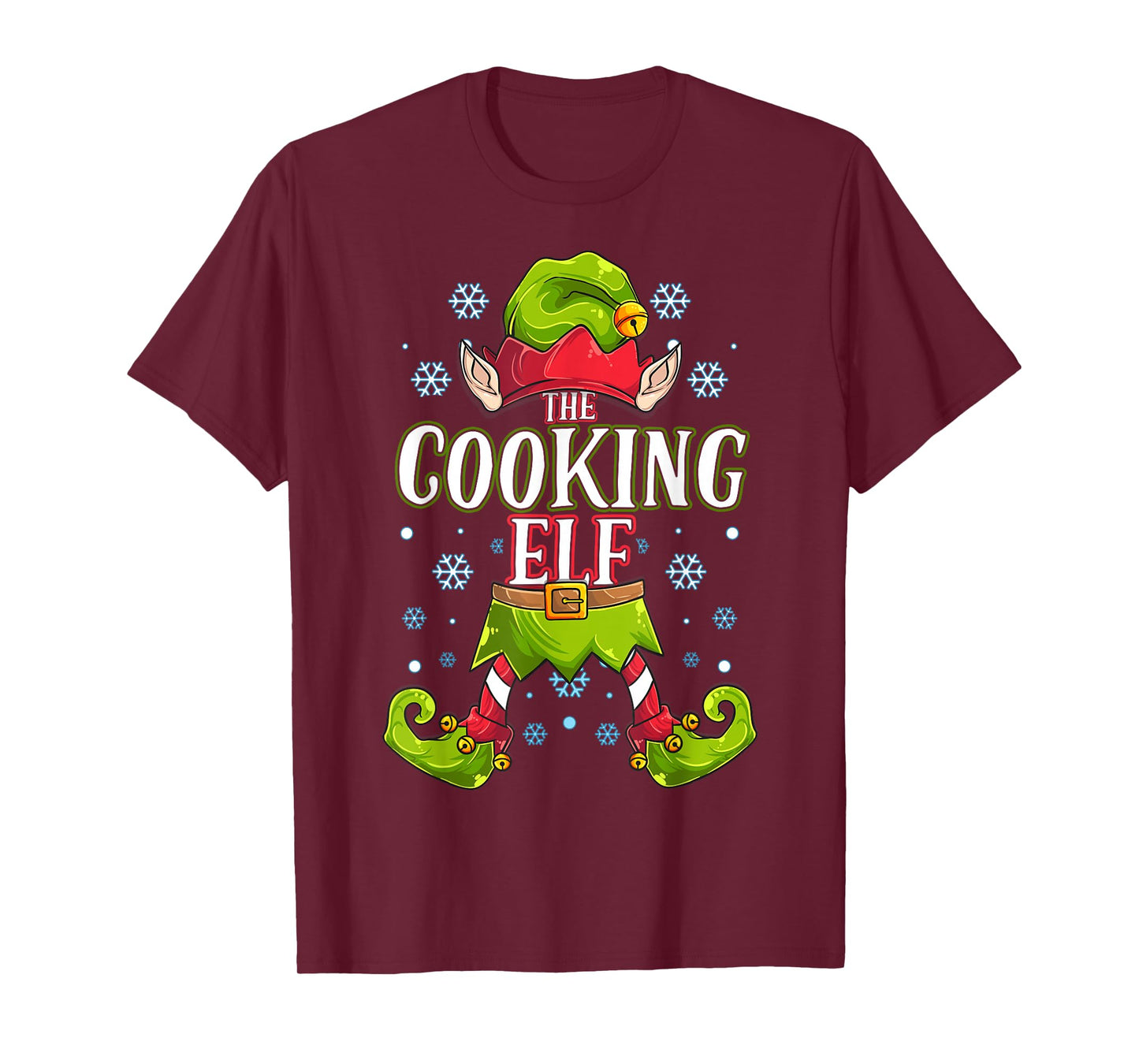 Cooking Elf Matching Family Group Christmas Party T-Shirt