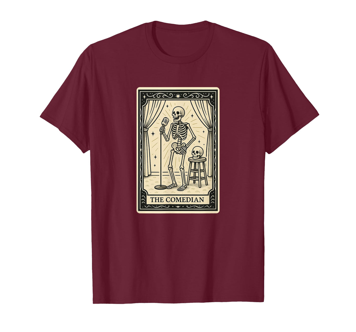 The Comedian Tarot Card - Comedy Joke Spooky Gothic Witchy T-Shirt