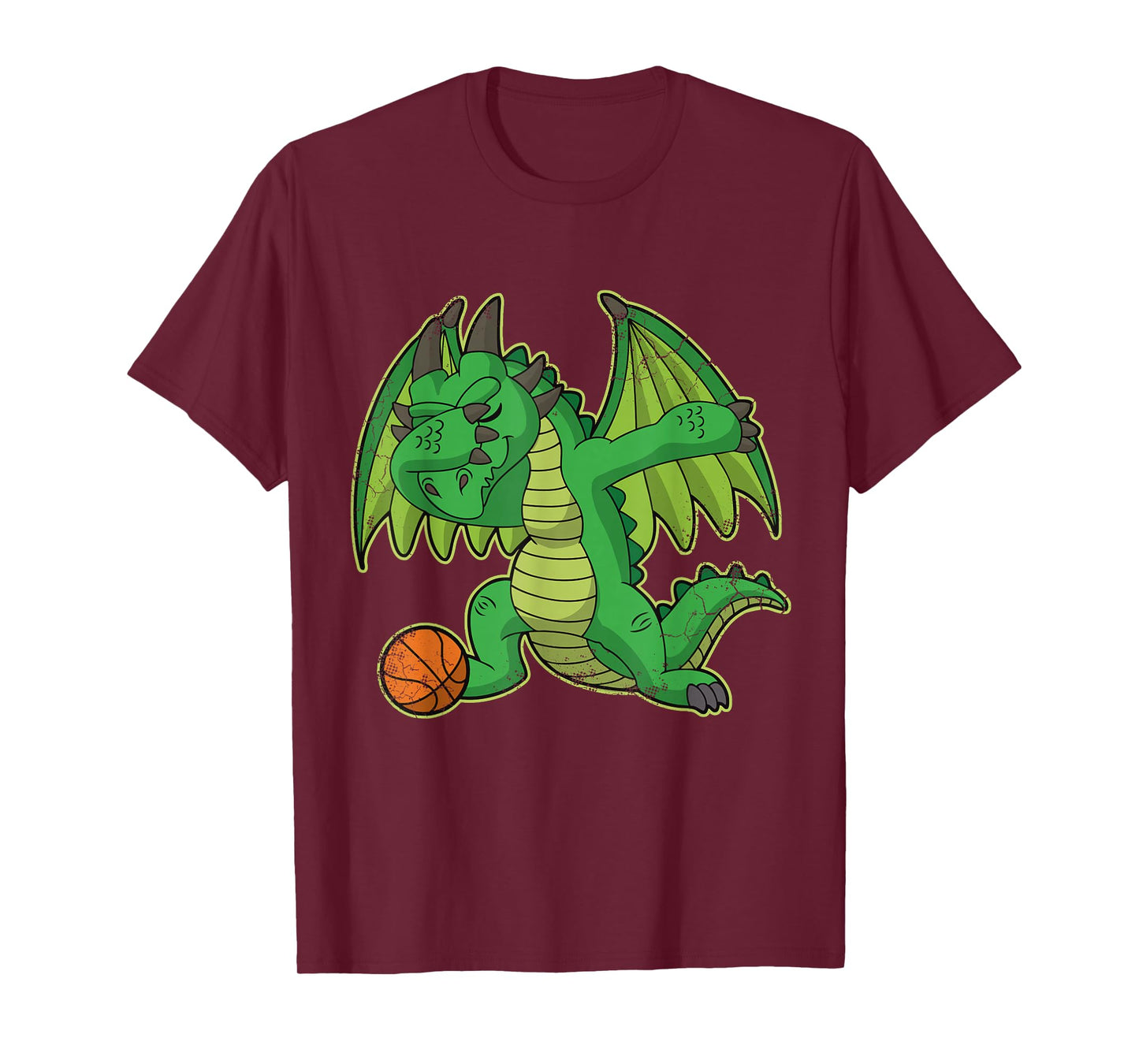 Dabbing Basketball Dragon Team Tournament Player Coach Kids T-Shirt