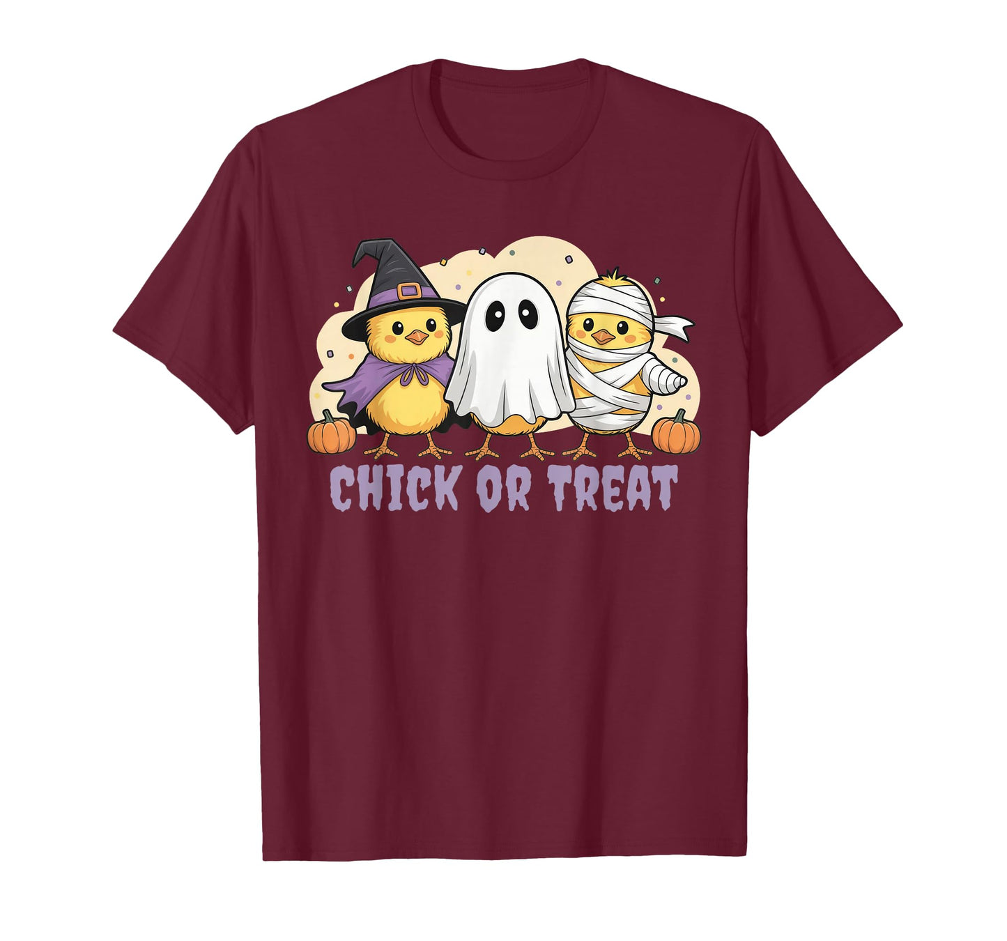 Chick Or Treat Chicken Witch Halloween Costume Men Women Kid T-Shirt