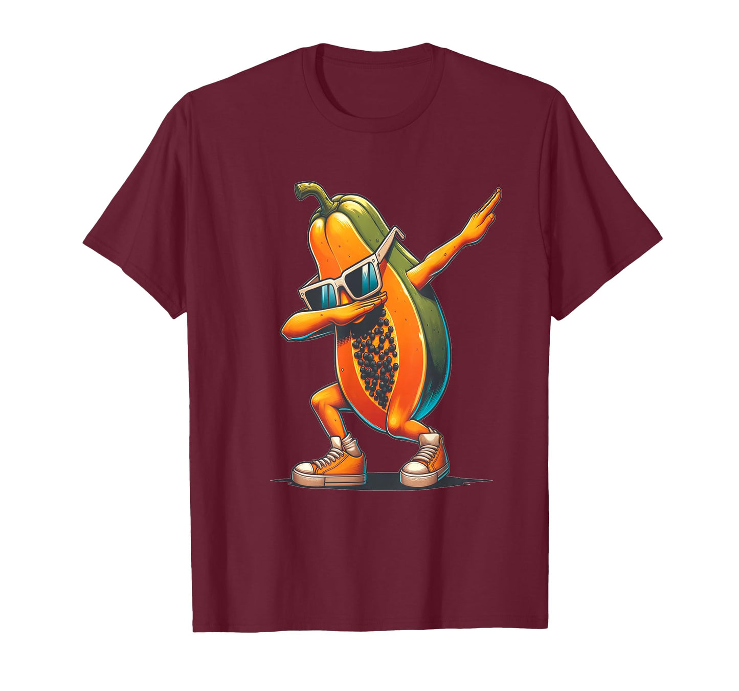 Dab Papaya Dancing Dabbing Papaya Fruit with Sunglasses T-Shirt