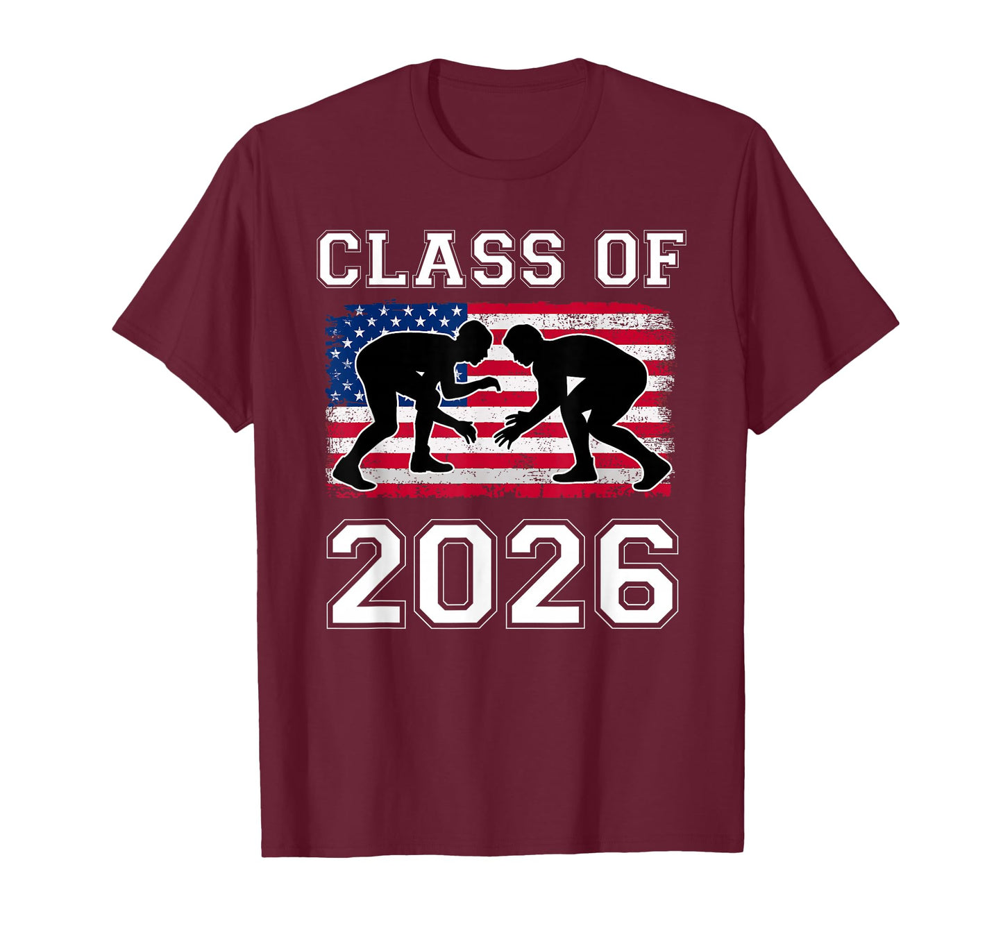 Class Of 2026 Senior Wrestling High School Wrestler Mens T-Shirt