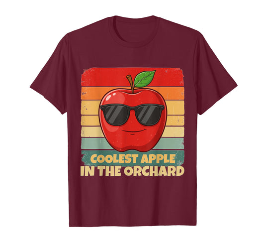 Apple Picking Day Harvest Coolest Apple in the Orchard retro T-Shirt