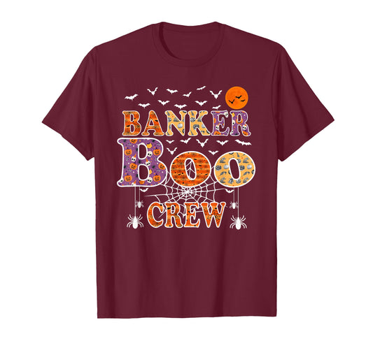Banker Boo Crew Shirt Funny Halloween Costume T-Shirt