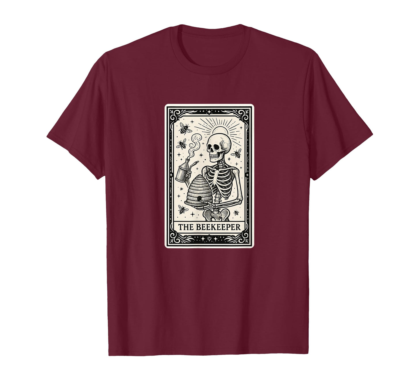 Beekeeper Tarot Card - Bee Beekeeping Spooky Gothic Witchy T-Shirt