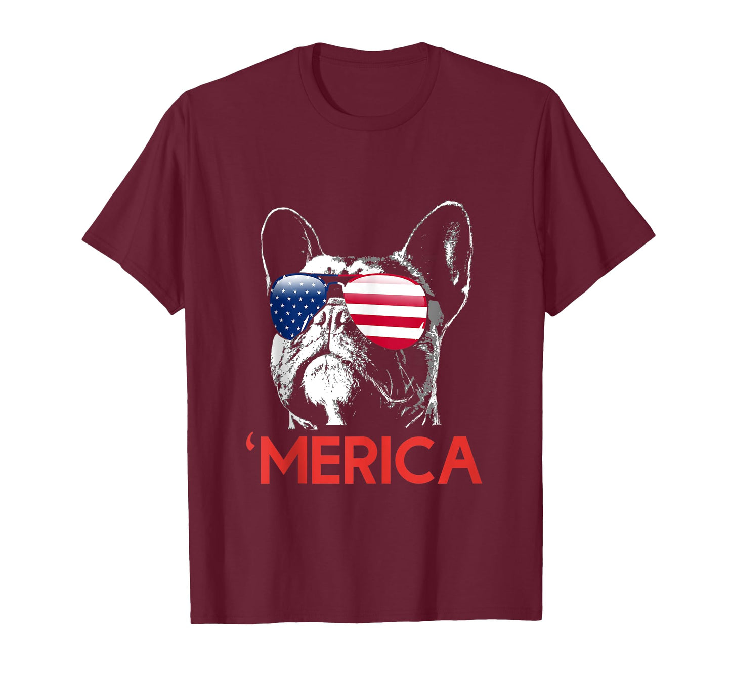 Merica French Bulldog American Flag 4th of July Frenchie Tank Top
