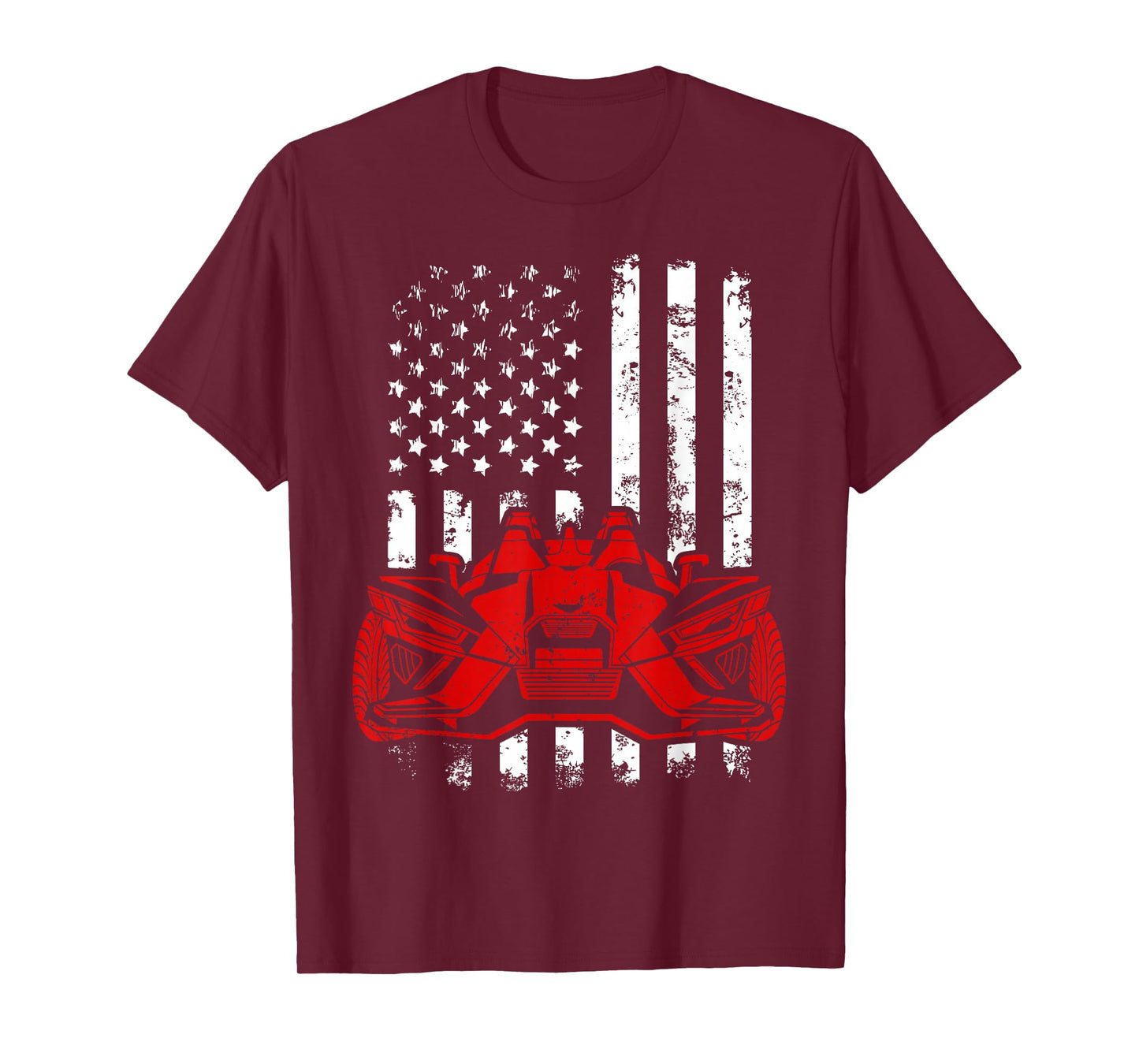 USA Flag Slingshot Car Drivers Lovers American Sling shot T-Shirt