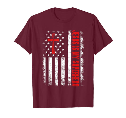 Jesus Is My Superhero - Christian Religious T-Shirt