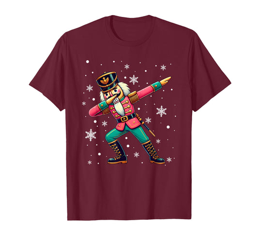 Dabbing Nutcracker Christmas Costume Matching Family Pajama T-Shirt