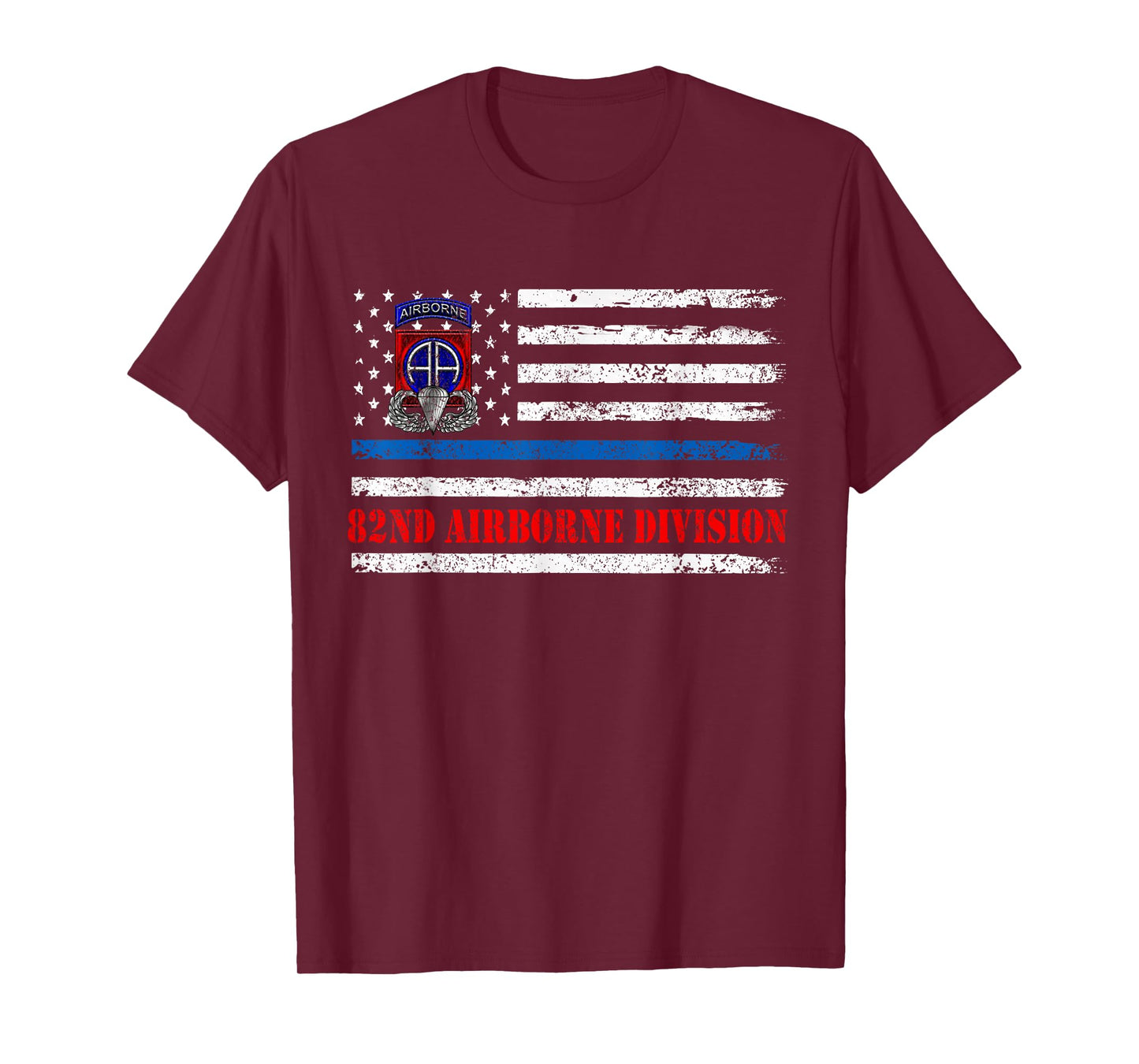 82nd Airborne Division Flag Tshirt, Veterans Day Gift T-Shirt