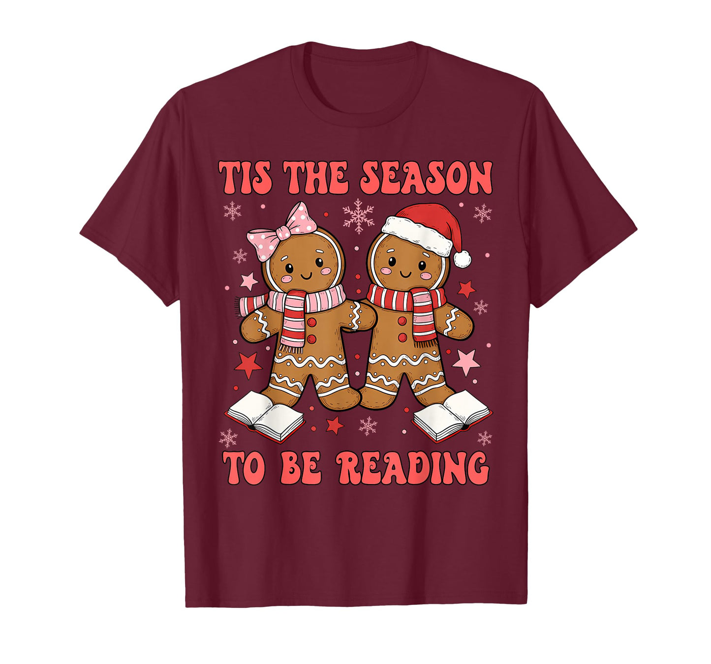 Tis The Season Reading Christmas Shirt Book Lovers Teacher T-Shirt
