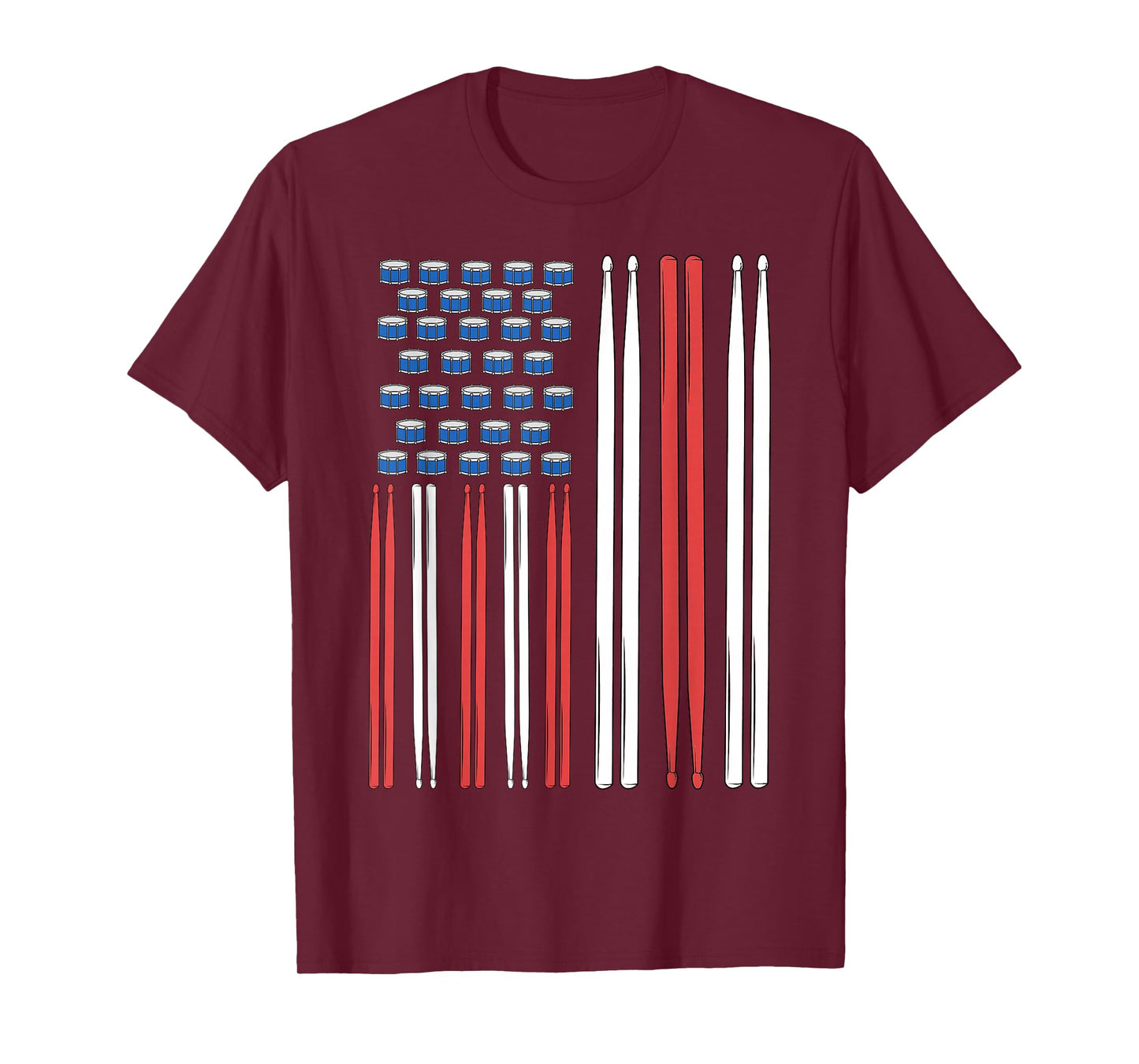 Drum Sticks Shirt Drummer Gift Drumming Shirt Men Percussion T-Shirt
