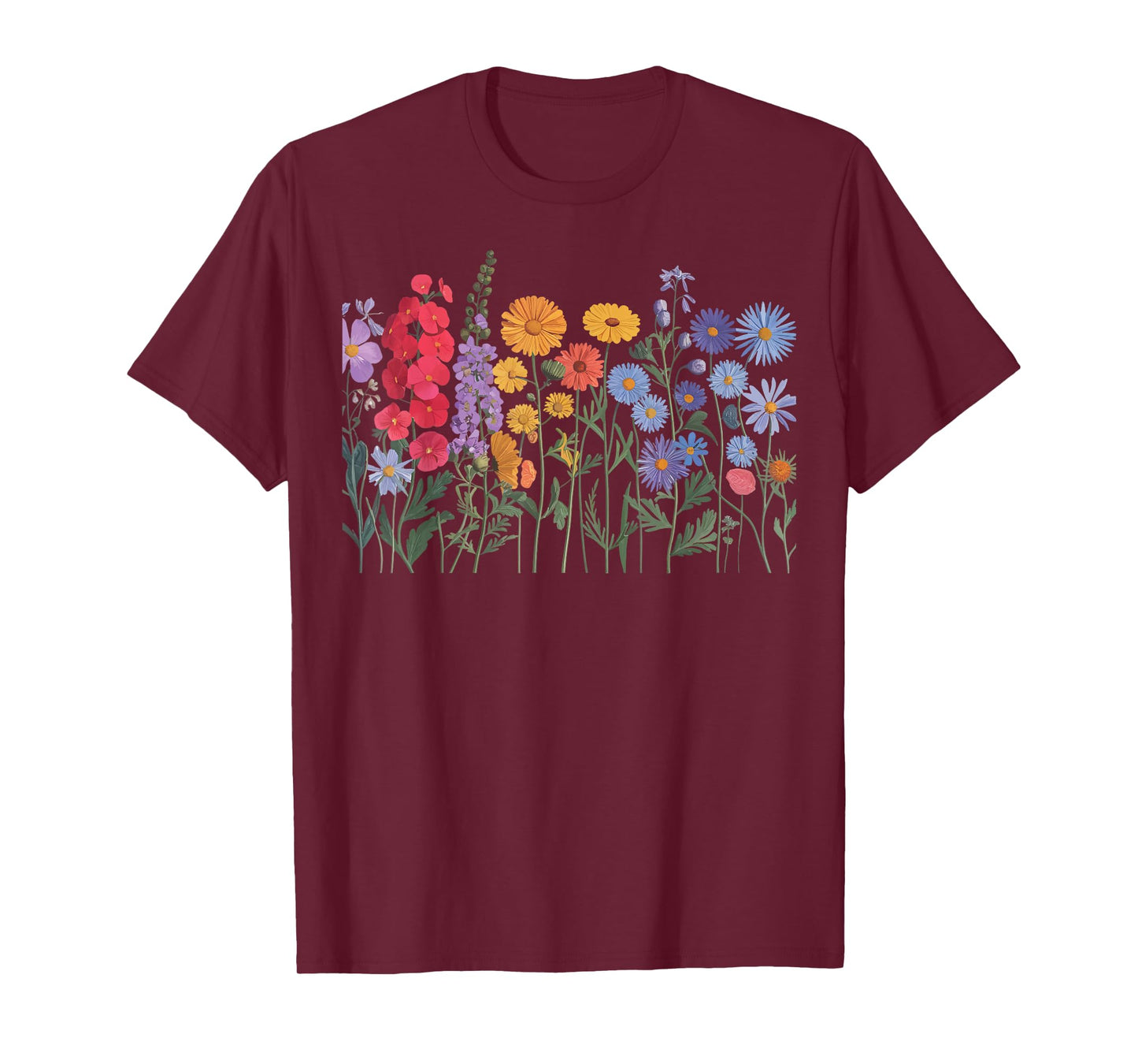 Wildflowers Floral Colorful Flowers T-Shirt