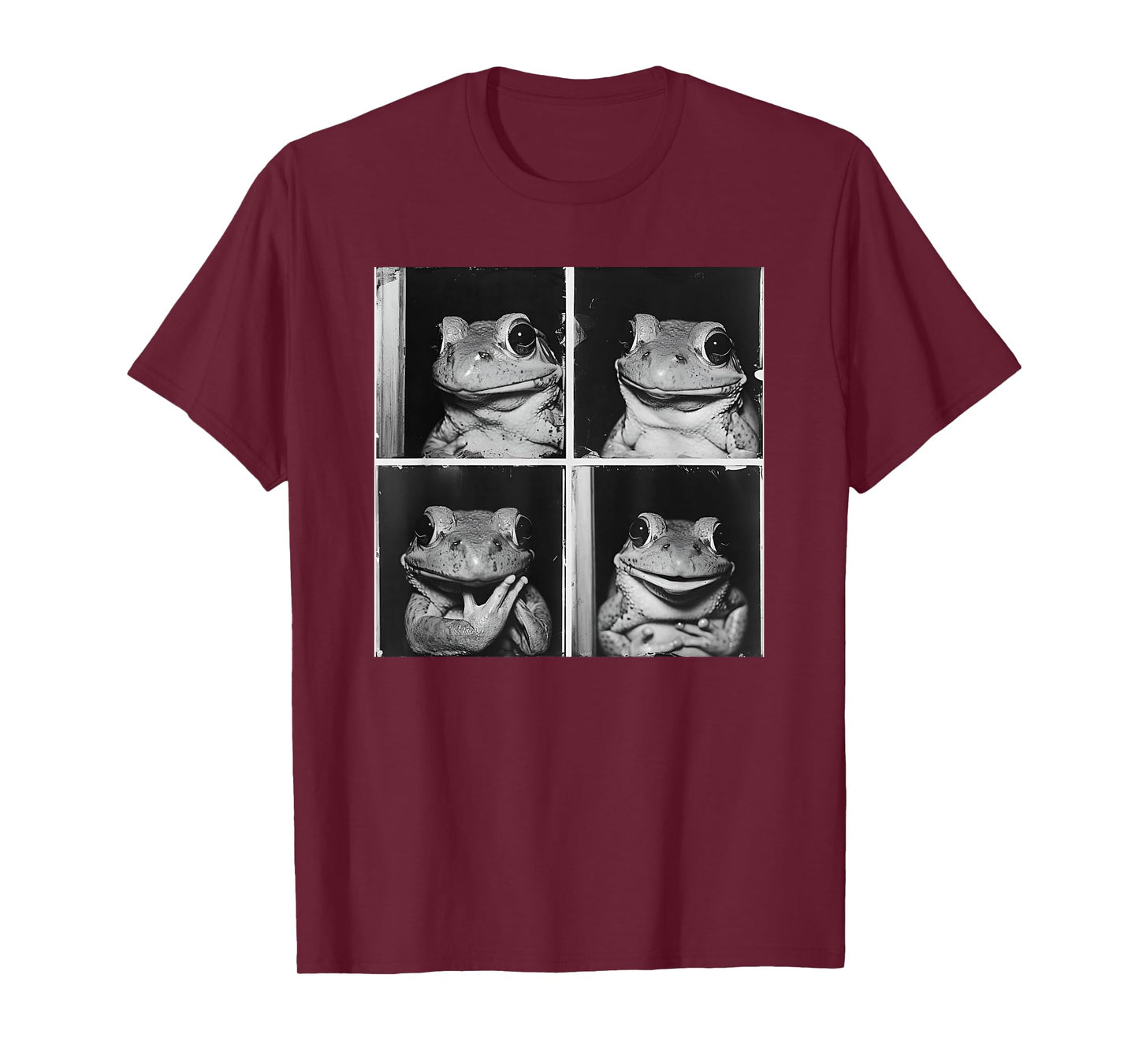 Posing Frog Model Photo Quirky Toad Love Frogs Funny Animal T-Shirt