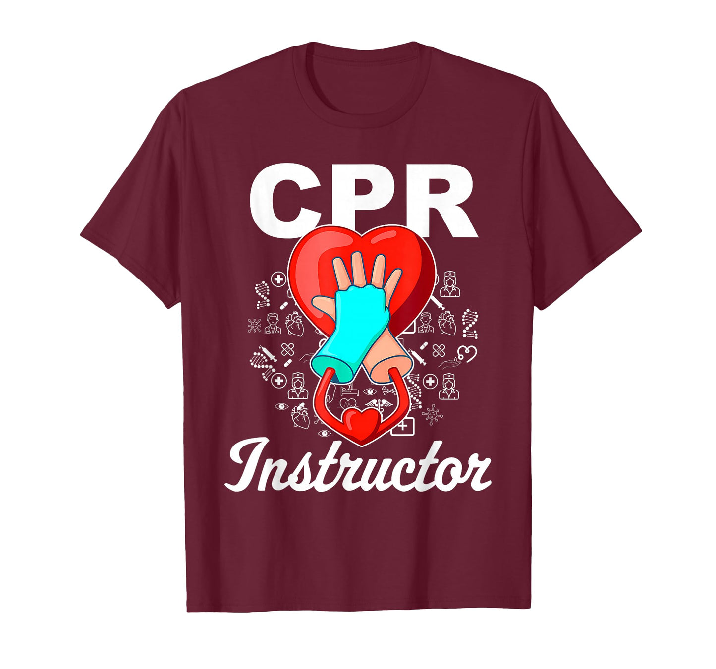 CPR Instructor Emergency First Aid AED Certified CPR Nurse T-Shirt