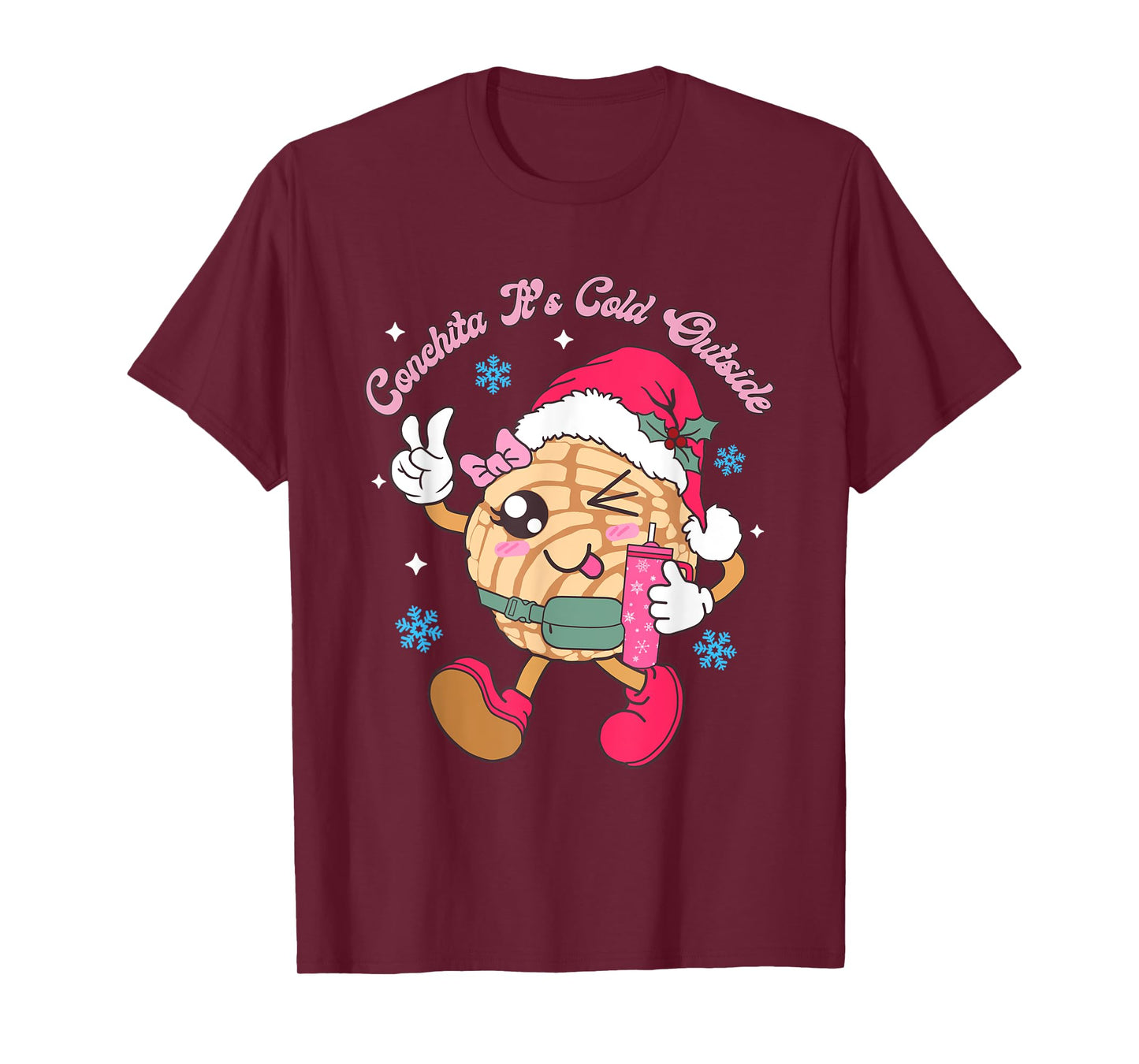 Conchita It's Cold Outside Concha Pan Dulce Mexican Xmas T-Shirt