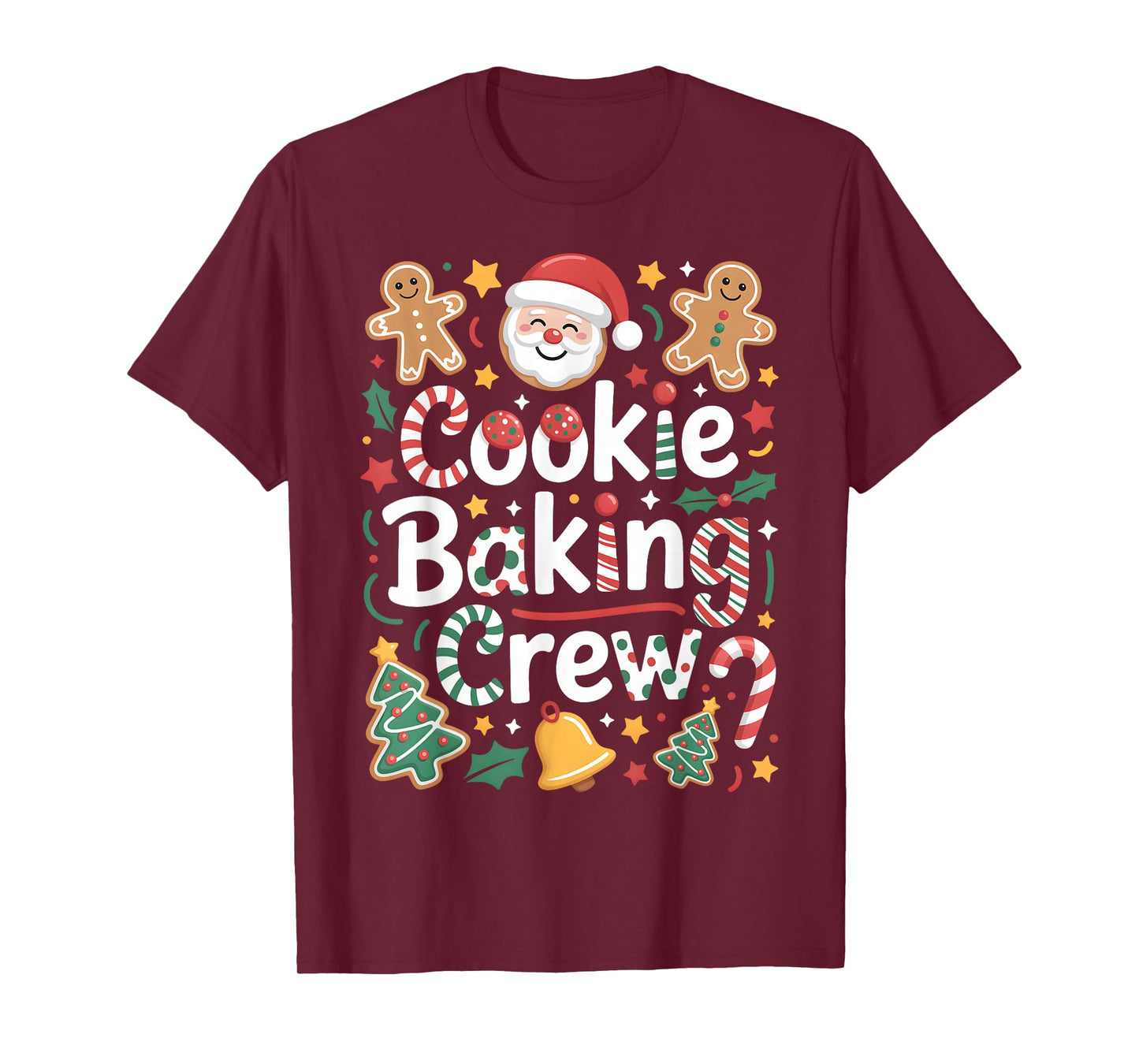 Cookie Baking Crew Matching Christmas Family Men Women Kids T-Shirt