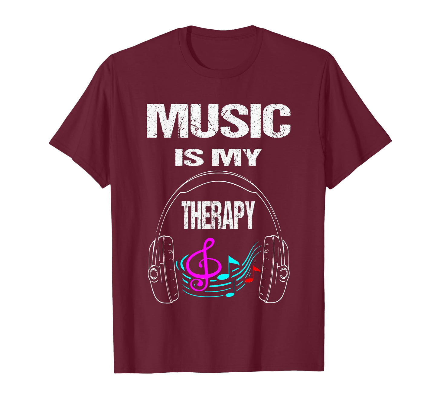 Music Is My Therapy Musician T-Shirt