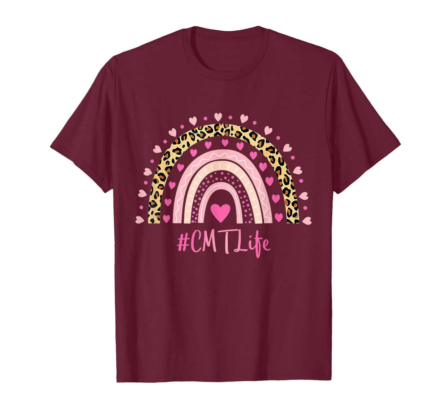 CMT Nurse Leopard Print Boho Rainbow NURSE'S WEEK T-Shirt