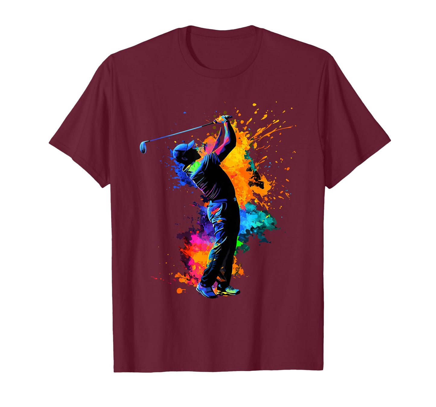 Colorful Golfer Golf Golfing T-Shirt