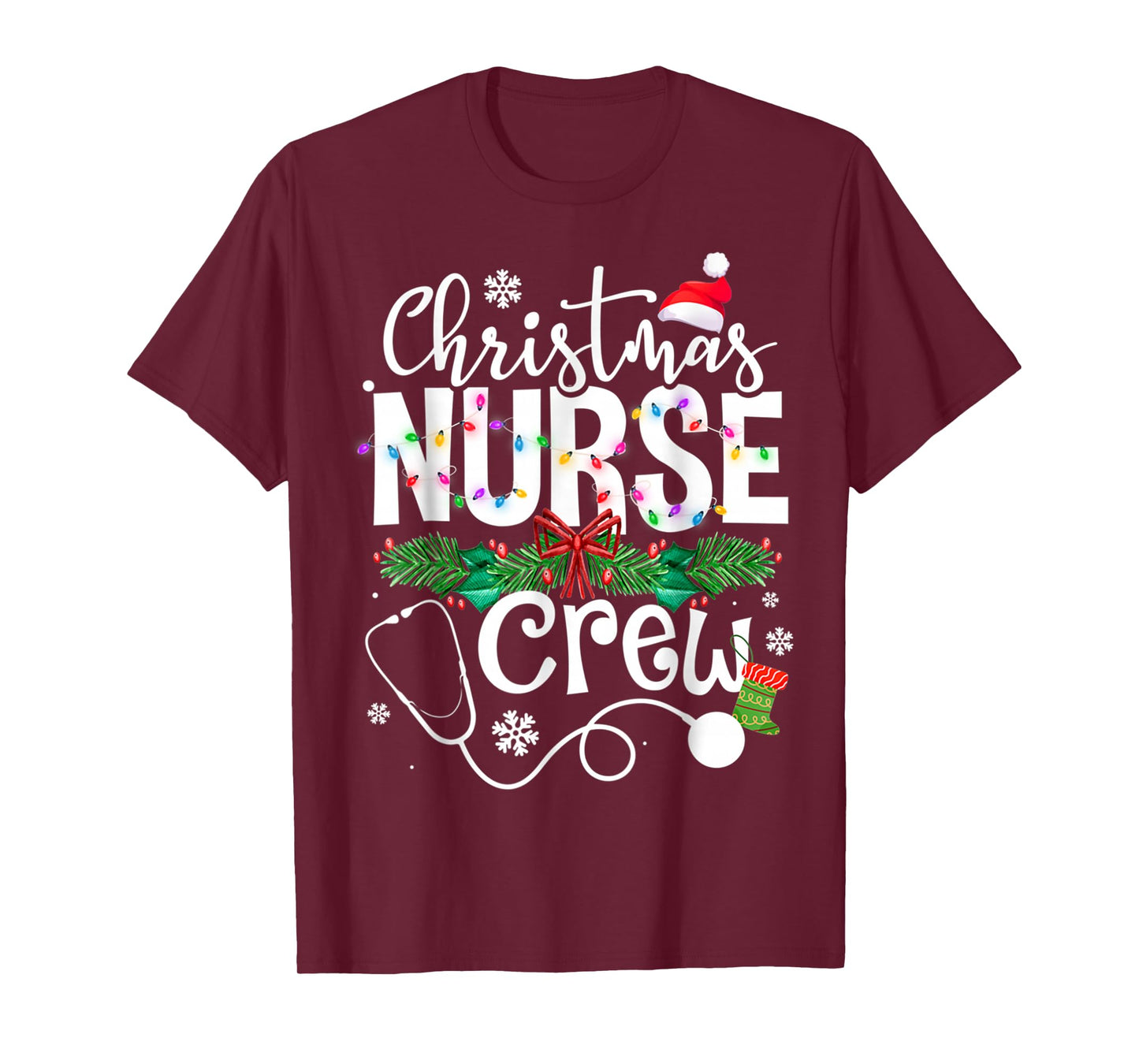 Christmas Nurse Crews Xmas Nursing Matching Holiday T-Shirt