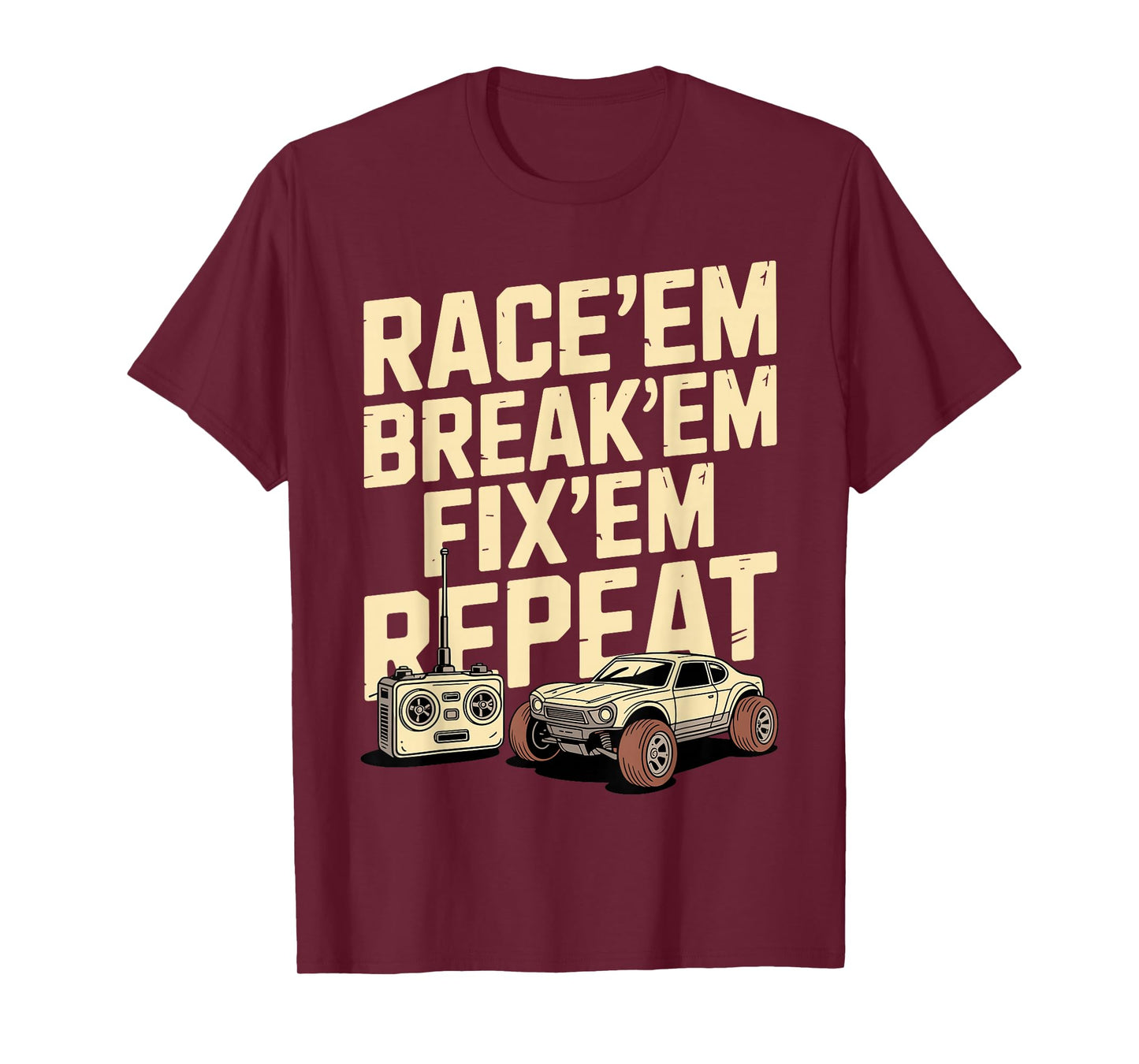Cool RC Racing Art For Men Women Remote Control RC Car Lover T-Shirt