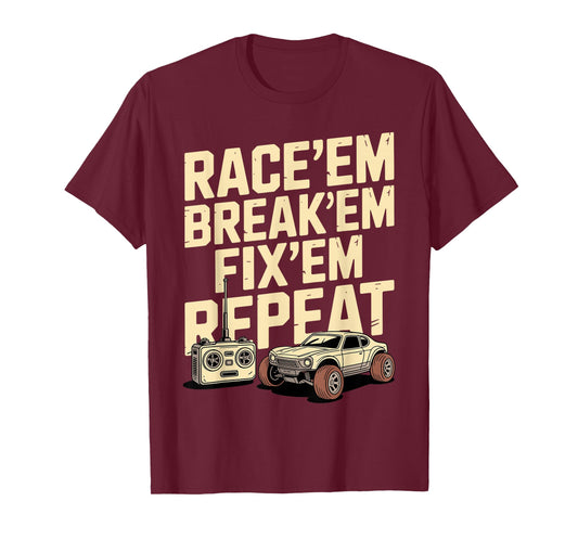 Cool RC Racing Art For Men Women Remote Control RC Car Lover T-Shirt