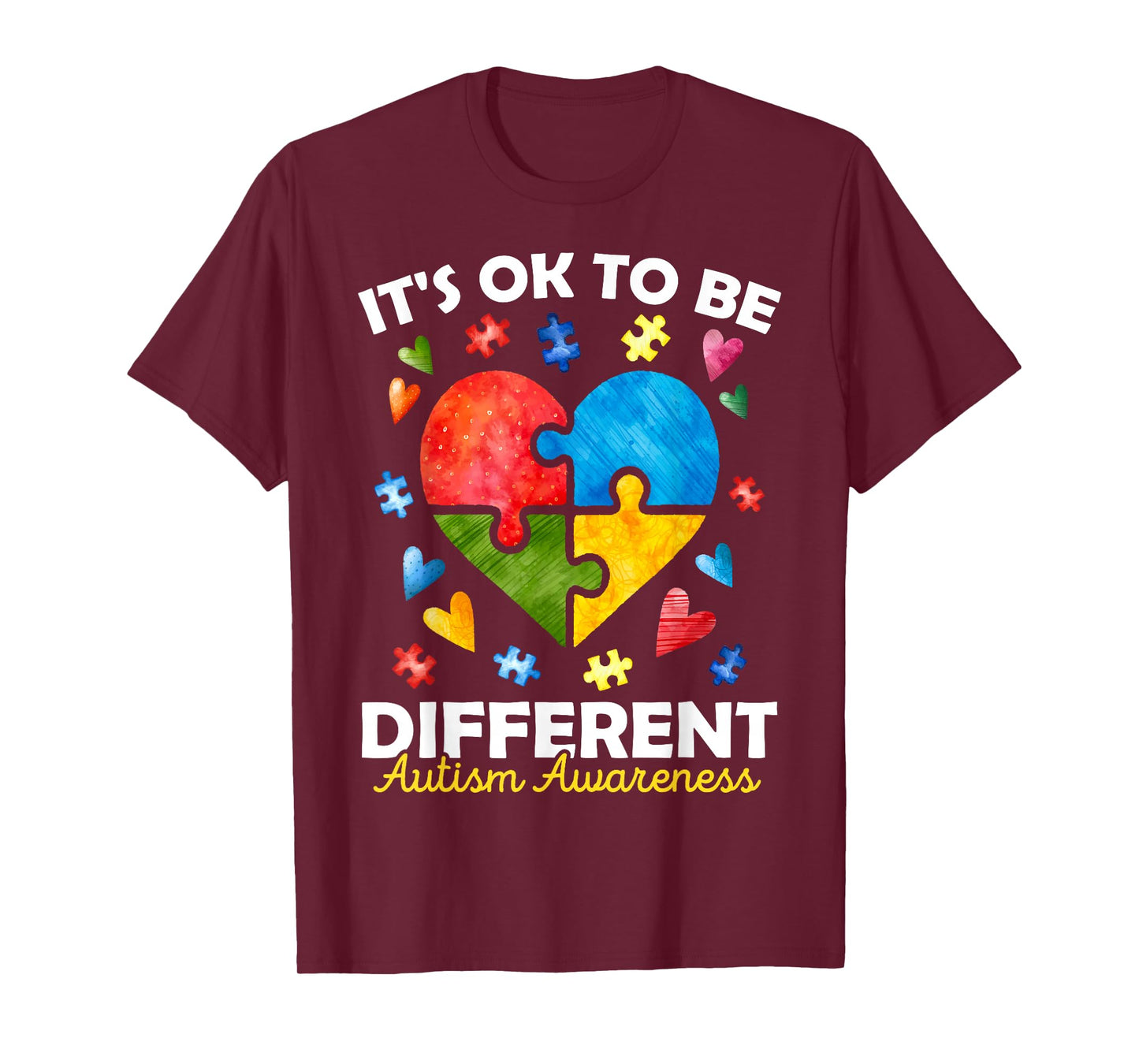 Autism Awareness Valentines Day Autistic Child Kids Toddler T-Shirt