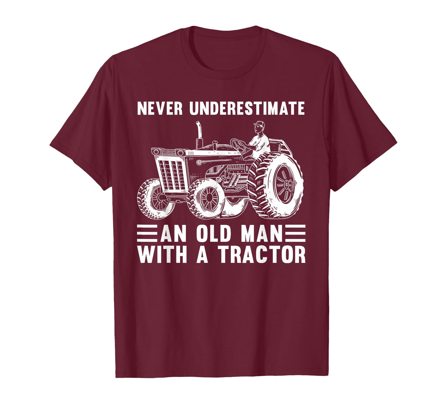 Cool Tractor Design For Grandpa Men Tractor Driver Farming T-Shirt