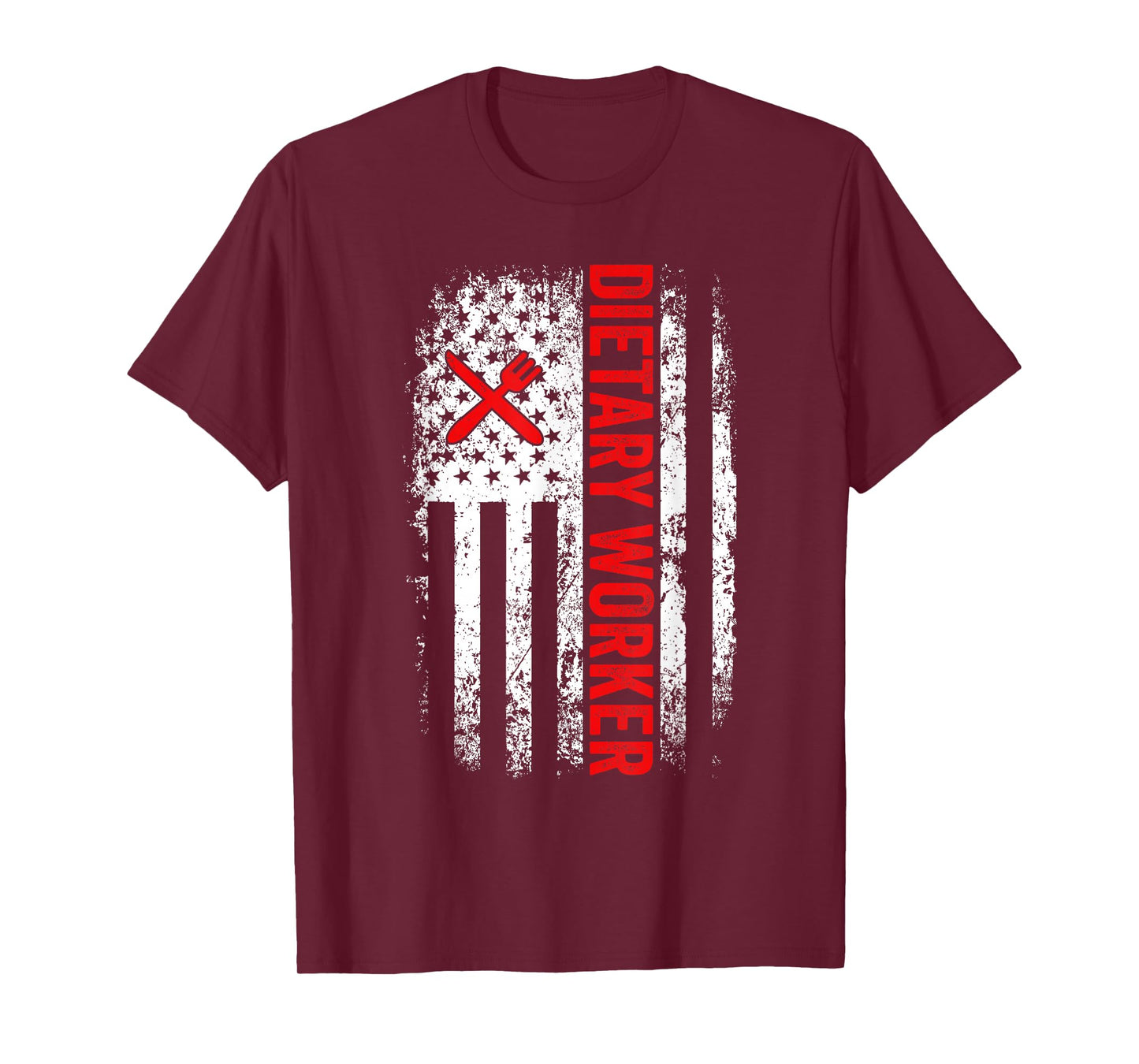 US American Flag Dietary Worker Appreciation Week Healthcare T-Shirt