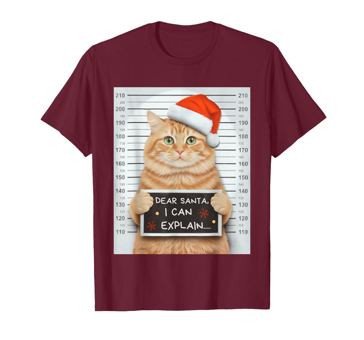On The Naughty List and I Regret Nothing Cat Christmas Kids T-Shirt