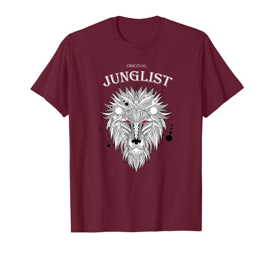 Drum and Bass Jungle music Junglist dnb Music Lion Head T-Shirt