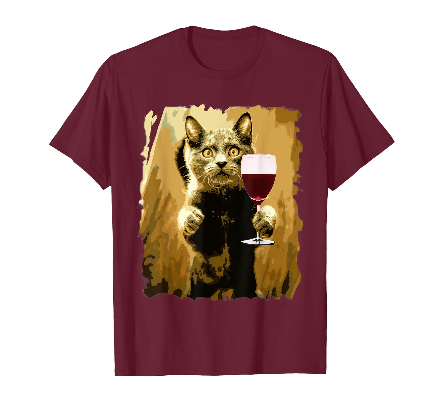 Wine Tasting Funny Cat Sweet Drinking Wine Lover T-Shirt