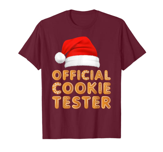 Christmas Baking Crew Official Cookie Tester Xmas Pajamas T-Shirt