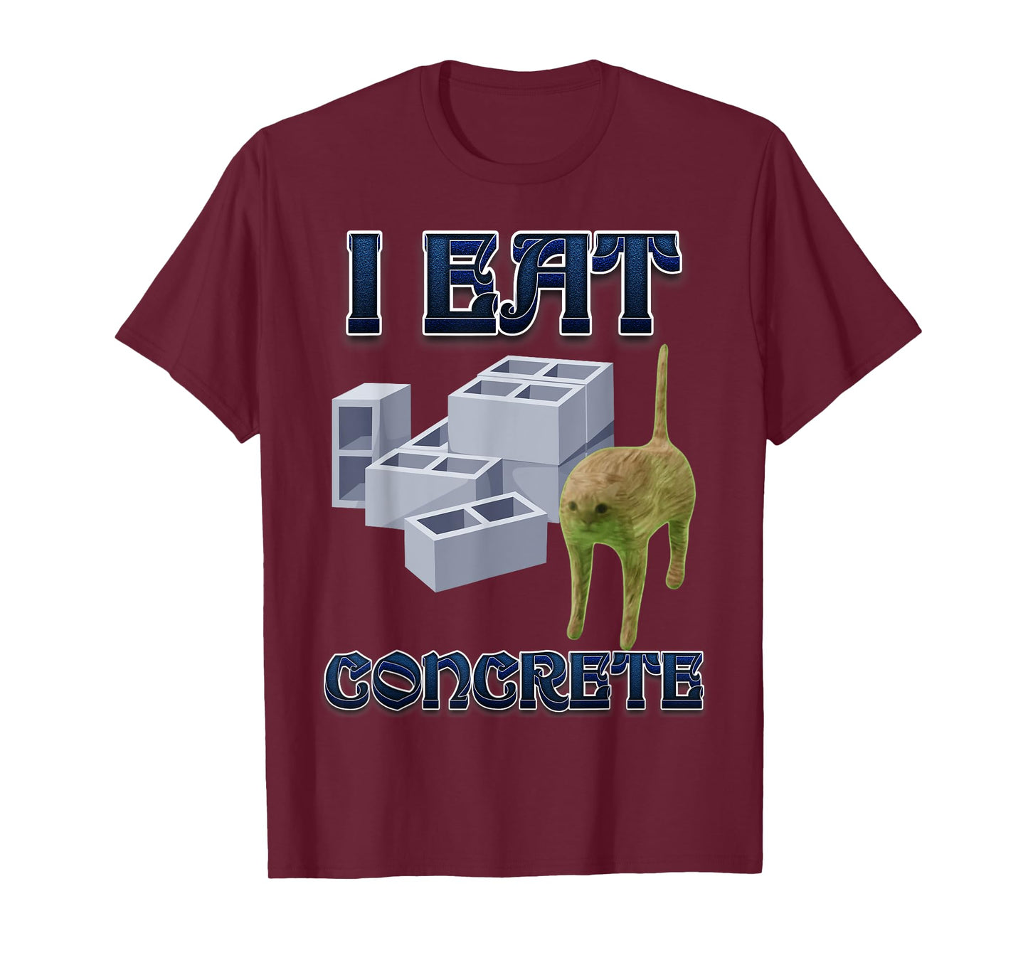 I Eat Concrete Funny Cat Meme Internet Memes Funny Memes Kid T-Shirt