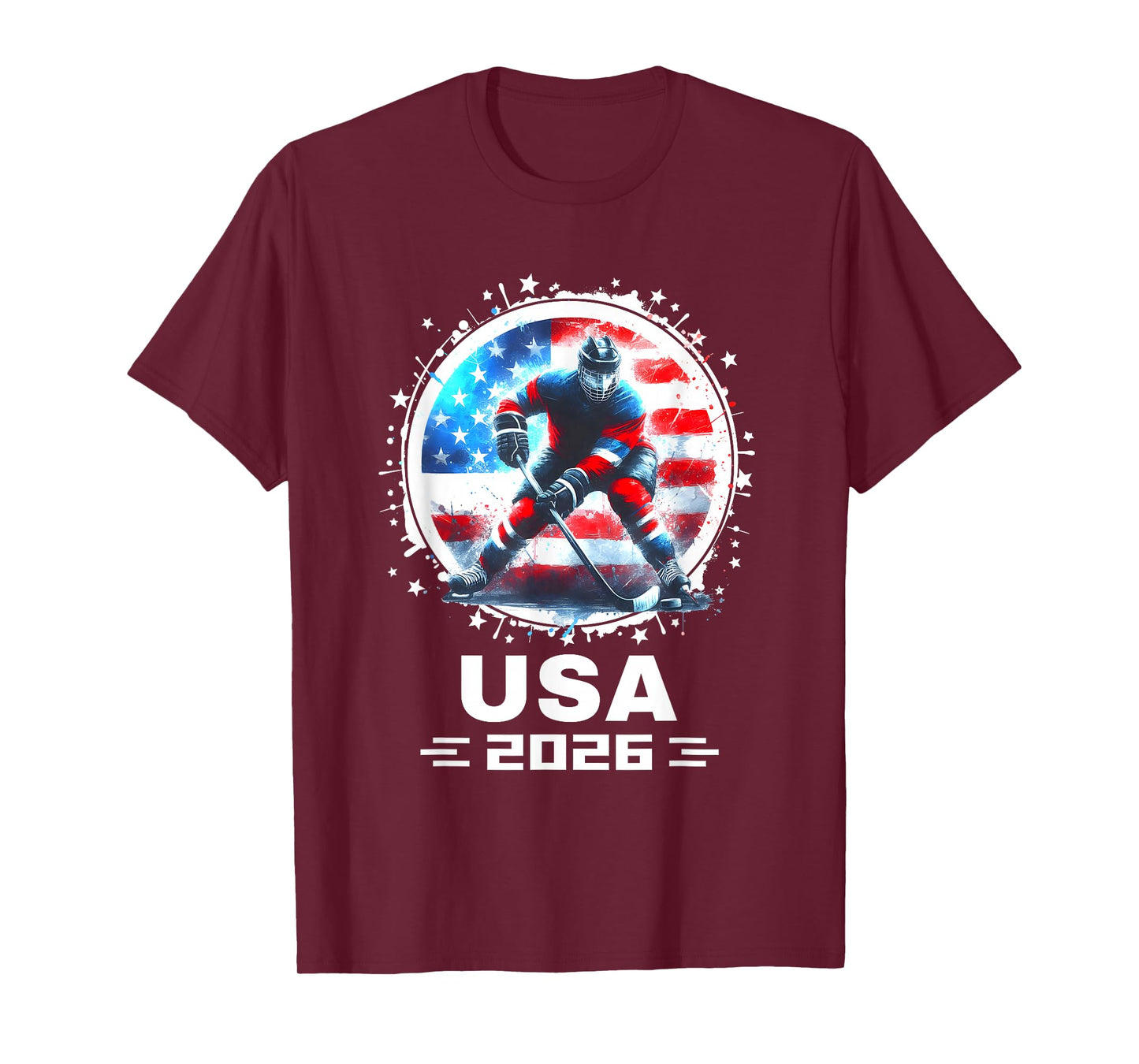 USA Men Women United States American Flag Hockey USA Team T-Shirt