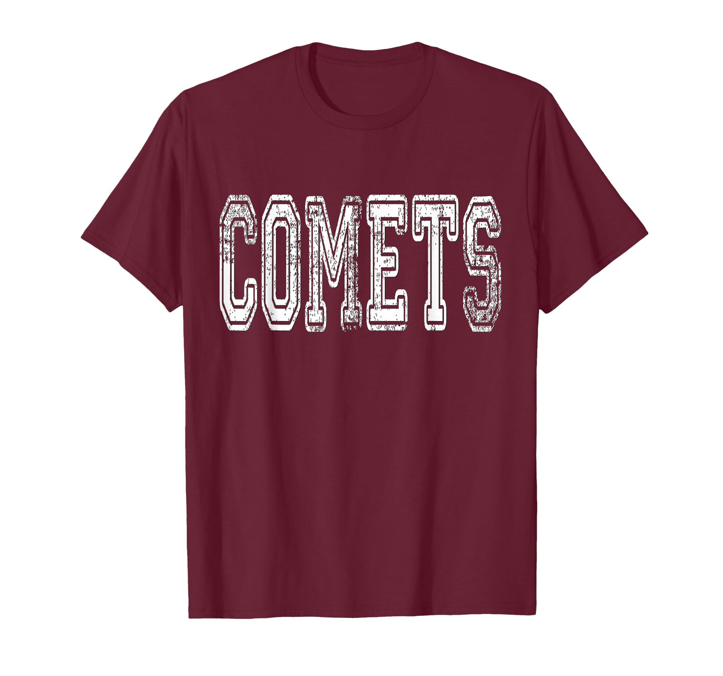 Comets Mascot Distressed Vintage School Sports Name Fans T-Shirt
