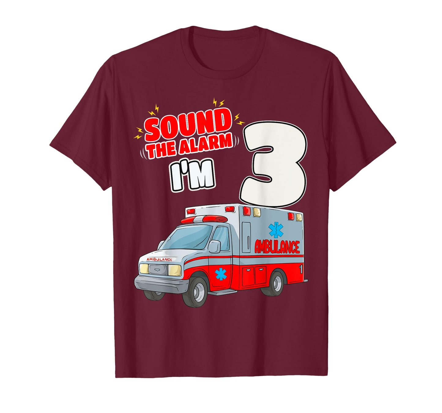 3rd Birthday Medical Ambulance EMT 3 Years Old EMS Paramedic T-Shirt