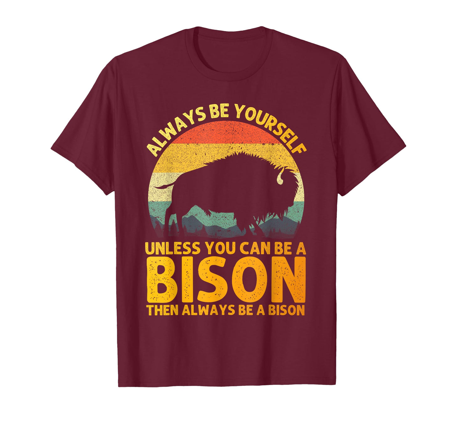 Cool Bison Design for Men Women Buffalo Animal Lovers Bison T-Shirt