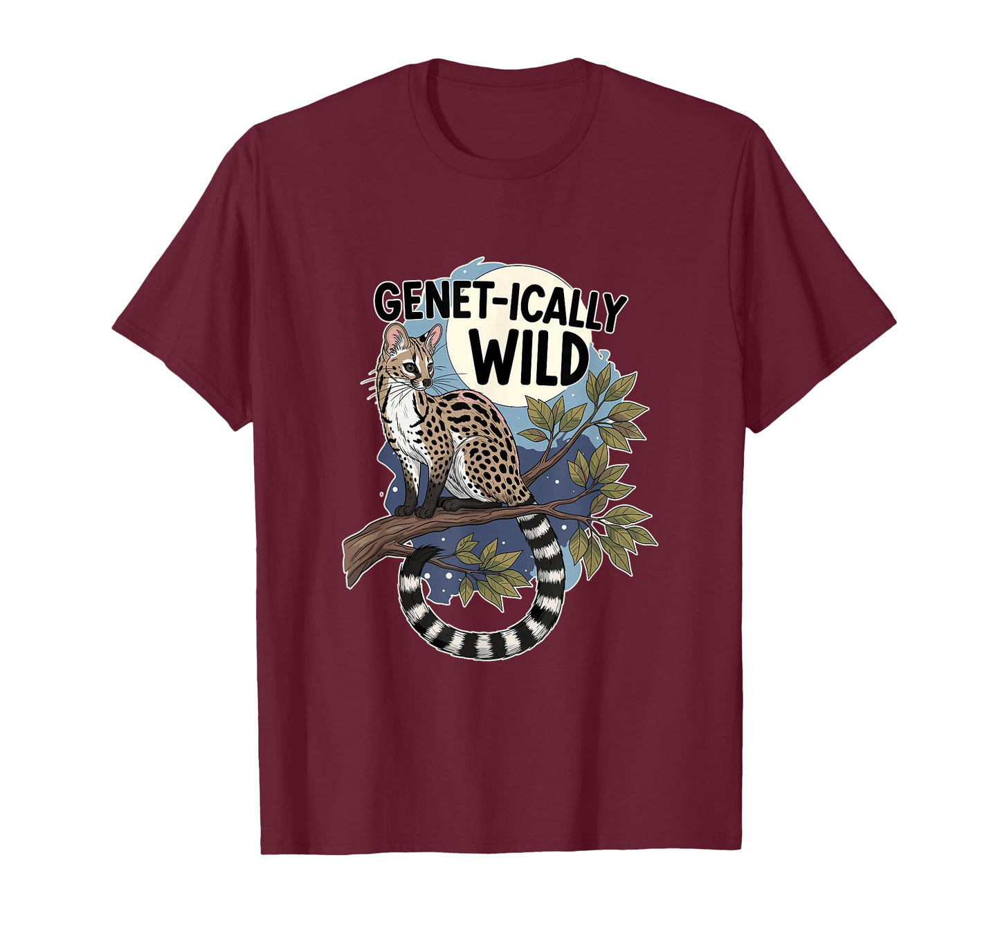Genet-ically Wild Funny Genet Cat Lover T-Shirt