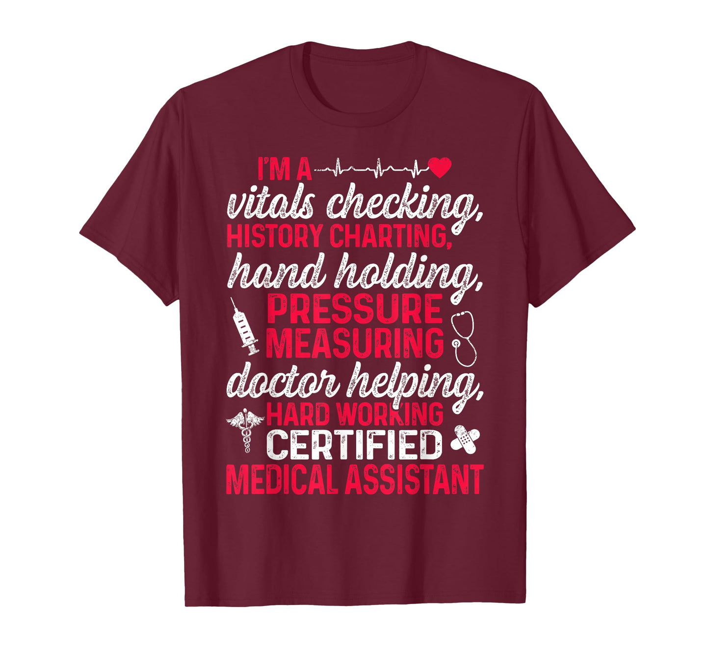CMA Certified Medical Assistant Chart Assisting T-Shirt
