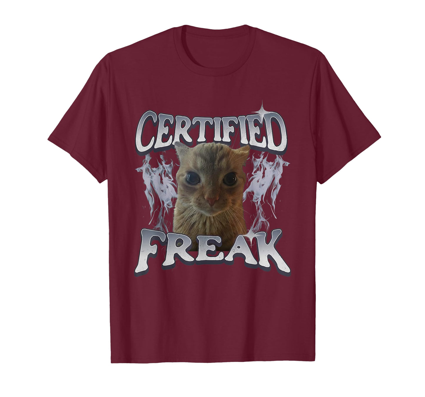 Men Women Certified Freak Funny Cat Meme Cat Lover Gift T-Shirt