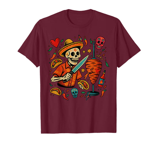 El Rey Del Trompo Al Pastor Taco Mexican T-Shirt