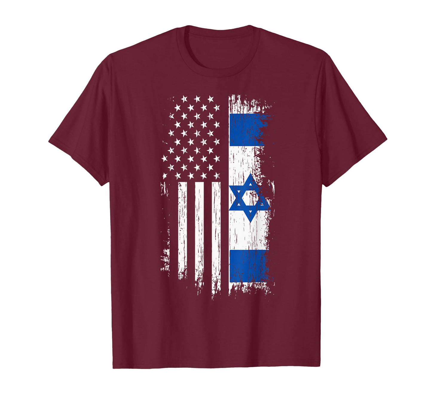 Israeli American Flag T-Shirt - Pride Israel USA Shirt T-Shirt
