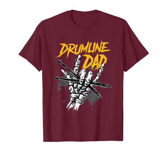 Marching Band Drum Major Drumline Dad T-Shirt